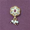 Antique Moti Nose Ring With Gold Plating