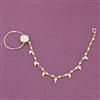 Antique Moti Nose Ring With Gold Plating