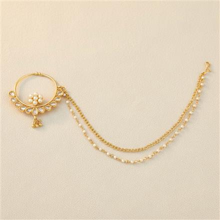 Antique Pressing Nose Ring With Gold Plating