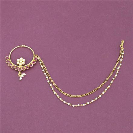 Antique Pressing Nose Ring With Gold Plating