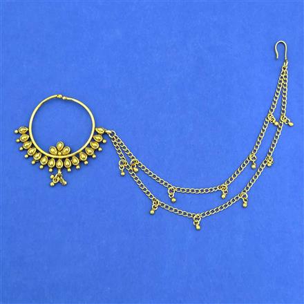 Antique Pressing Nose Ring With Gold Plating