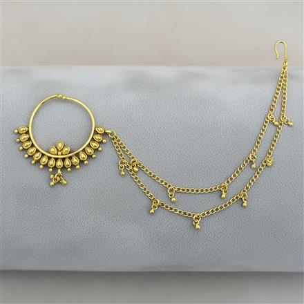 Antique Pressing Nose Ring With Gold Plating
