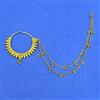 Antique Pressing Nose Ring With Gold Plating
