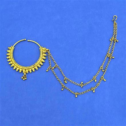 Antique Pressing Nose Ring With Gold Plating