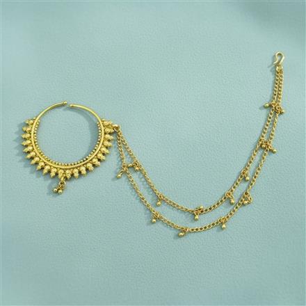 Antique Pressing Nose Ring With Gold Plating