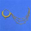 Antique Pressing Nose Ring With Gold Plating