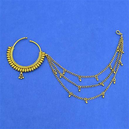 Antique Pressing Nose Ring With Gold Plating