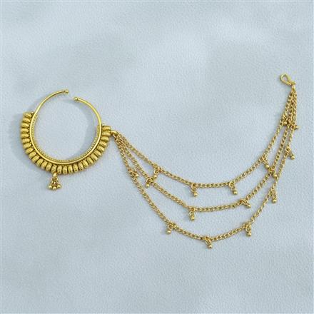 Antique Pressing Nose Ring With Gold Plating