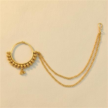 Antique Pressing Nose Ring With Gold Plating