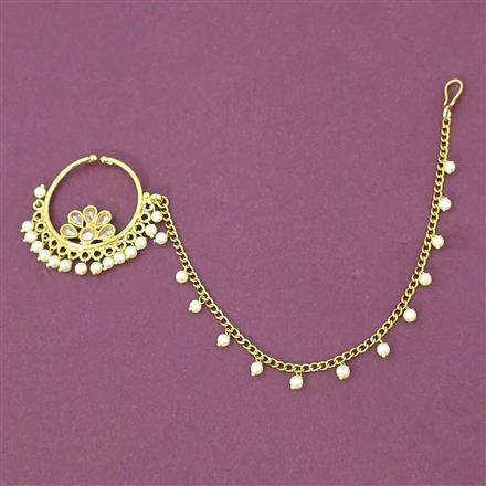 Antique Pressing Nose Ring With Gold Plating