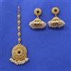 Antique Moti Earring Tikka With Gold Plating