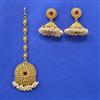 Antique Moti Earring Tikka With Gold Plating