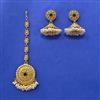Antique Moti Earring Tikka With Gold Plating