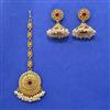 Antique Moti Earring Tikka With Gold Plating