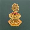 Antique Temple Sindoor Box With Matte Gold Plating