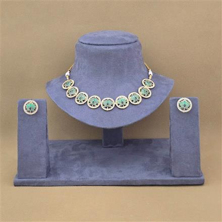 Antique Meenakari Necklace Set With Gold Plating