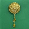 Antique Plain Gold Brooch With Gold Plating