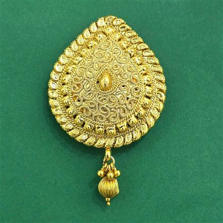 Antique Plain Gold Brooch With Gold Plating