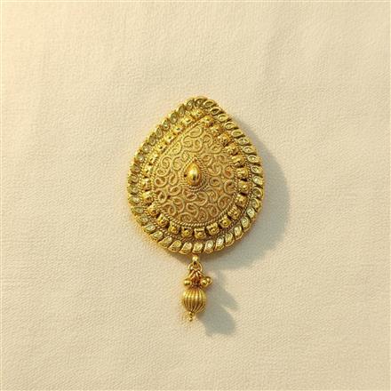 Antique Plain Gold Brooch With Gold Plating