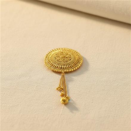 Antique Plain Gold Brooch With Gold Plating