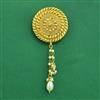 Antique Plain Gold Brooch With Gold Plating