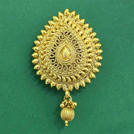 Antique Plain Gold Brooch With Gold Plating