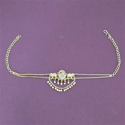 Antique Moti Baju Band With Gold Plating