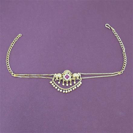 Antique Moti Baju Band With Gold Plating