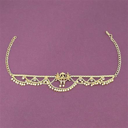 Antique Moti Baju Band With Gold Plating