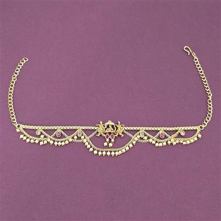 Antique Moti Baju Band With Gold Plating