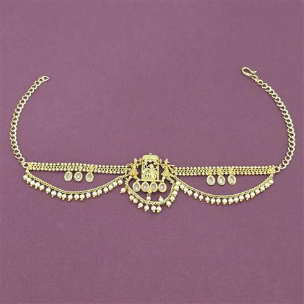 Antique Moti Baju Band With Gold Plating