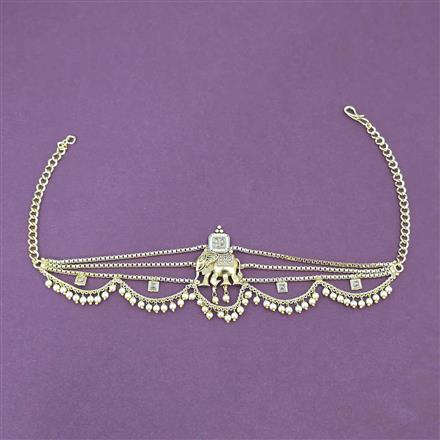 Antique Moti Baju Band With Gold Plating