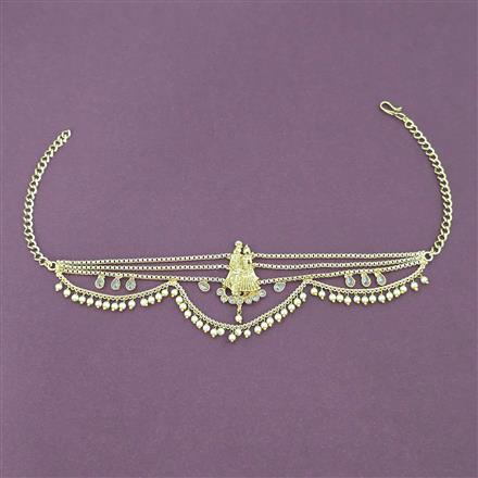 Antique Moti Baju Band With Gold Plating