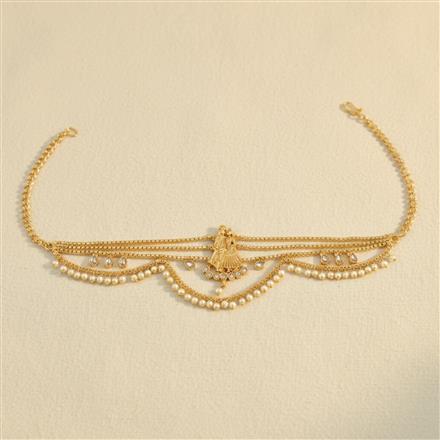 Antique Moti Baju Band With Gold Plating