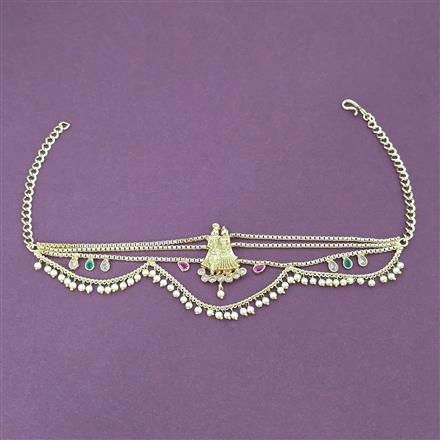 Antique Moti Baju Band With Gold Plating