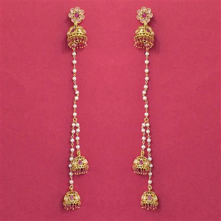 Antique Kashmiri Earring With Gold Plating