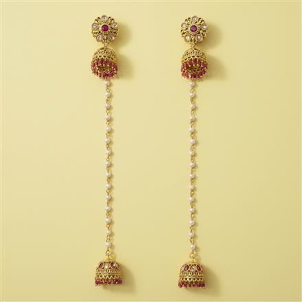 Antique Kashmiri Earring With Gold Plating