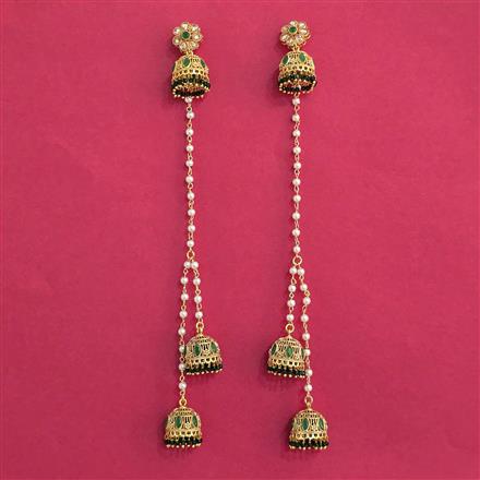 Antique Kashmiri Earring With Gold Plating