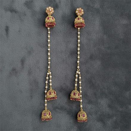 Antique Kashmiri Earring With Gold Plating