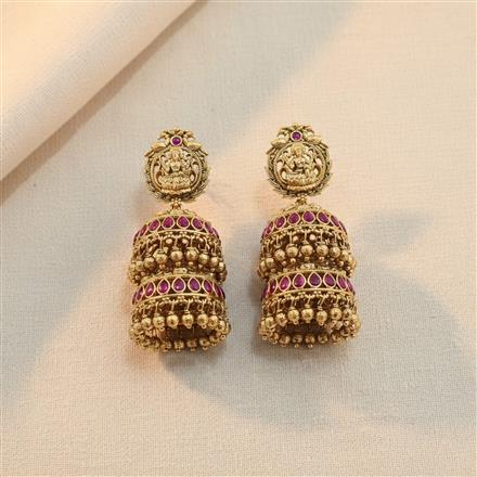 Antique Jhumki With Gold Plating