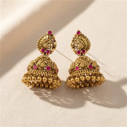 Antique Jhumki With Gold Plating