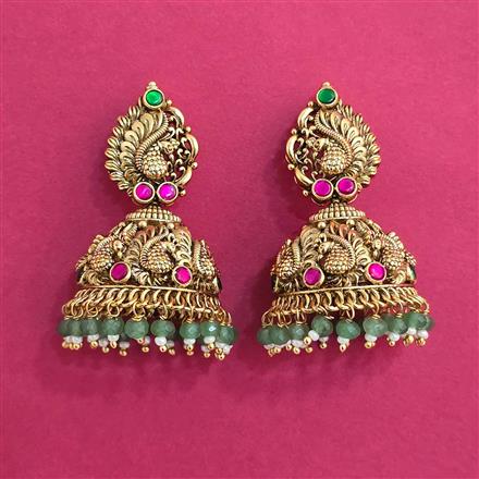 Antique Jhumki With Gold Plating
