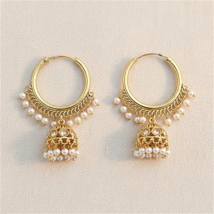 Antique Jhumki With Gold Plating