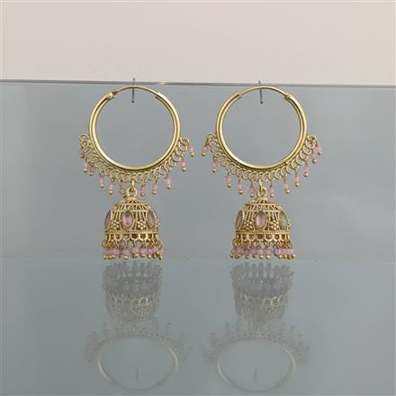 Antique Jhumki With Gold Plating