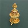 Antique Temple Sindoor Box With Matte Gold Plating