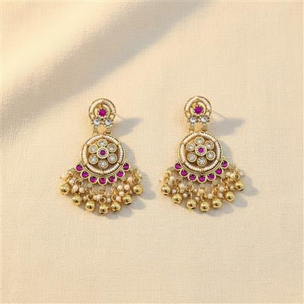Antique Moti Earring With Gold Plating