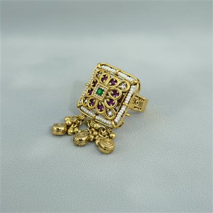 Antique Adjustable Ring With Gold Plating