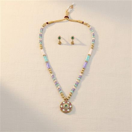 Antique Classic Pendant Set With Gold Plating