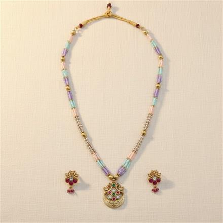 Antique Classic Pendant Set With Gold Plating