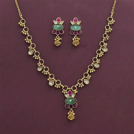 Antique Classic Necklace With Gold Plating